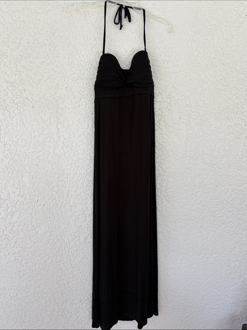Body Glove Black Halter Maxi Dress size M removable strap